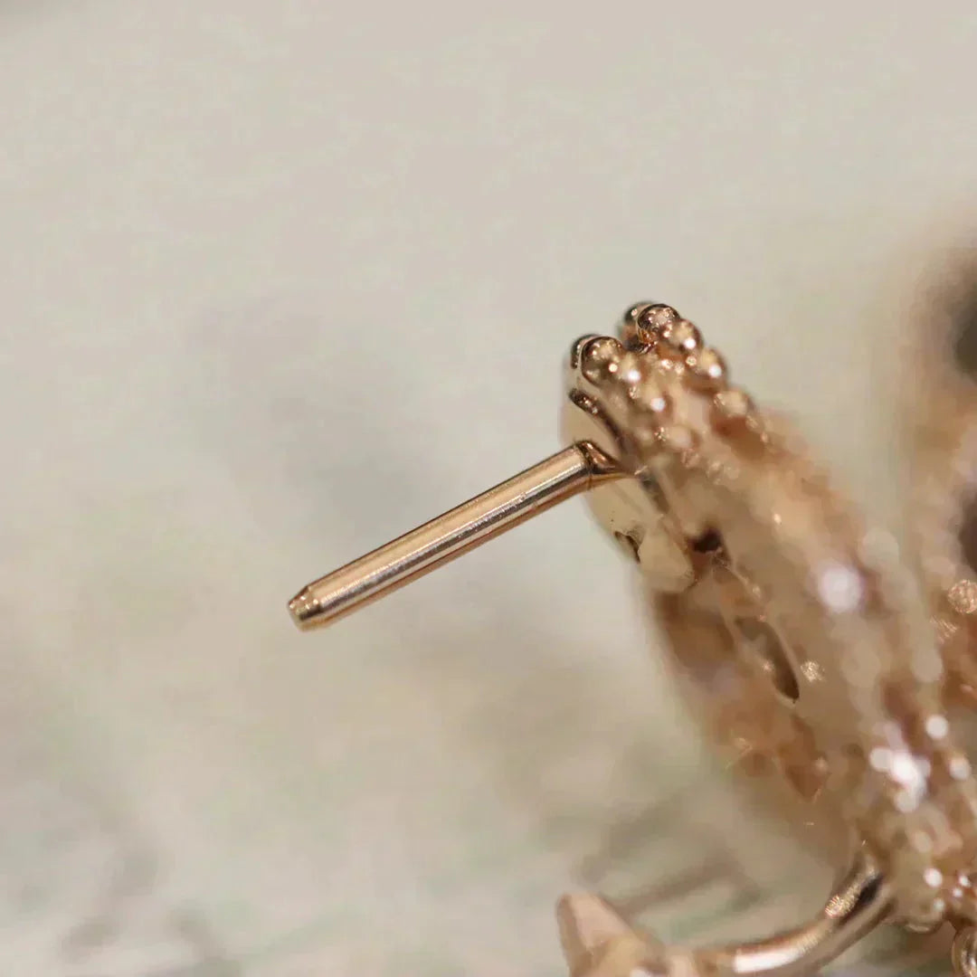 [Angela Jewellery]CLOVER MEDIUM 1 MOTIFS FUll DIAMOND EARRINGS