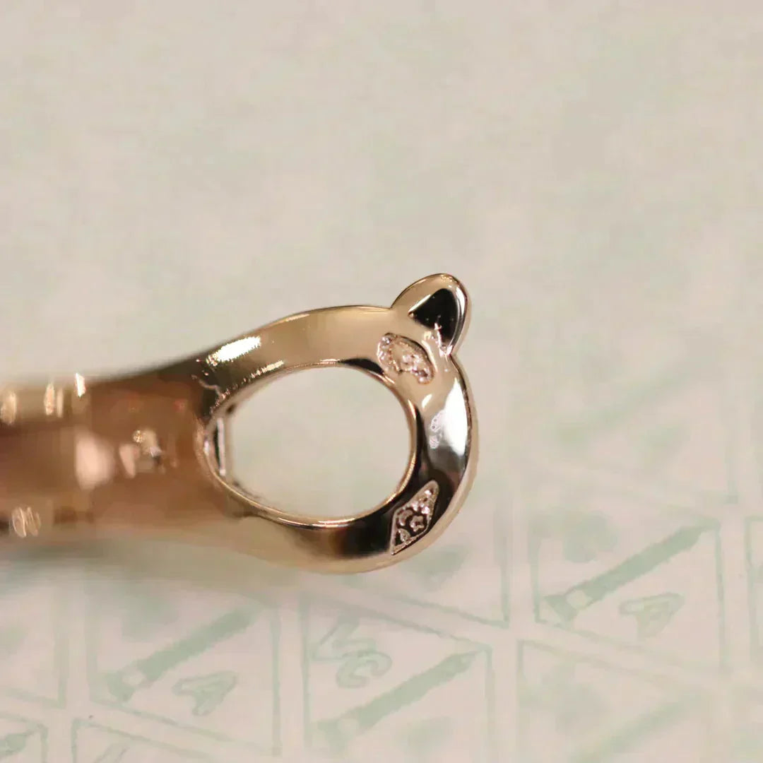 [Angela Jewellery]CLOVER MEDIUM 1 MOTIFS FUll DIAMOND EARRINGS