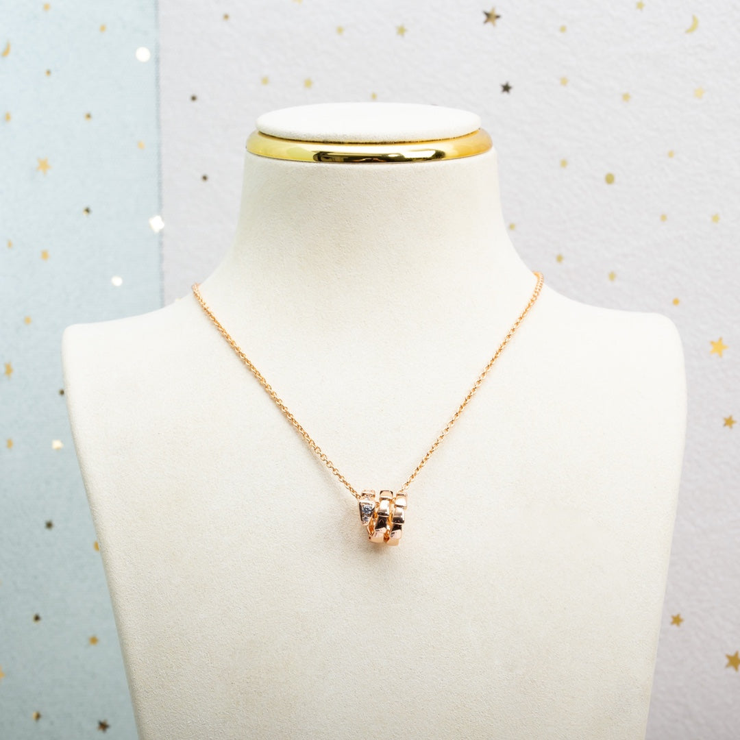 [Angela Jewellery]SERPENTI PINK GOLD NECKLACE DIAMOND