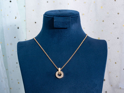 [Angela Jewellery]GARI NECKLACE PINK GOLD DIAMOND