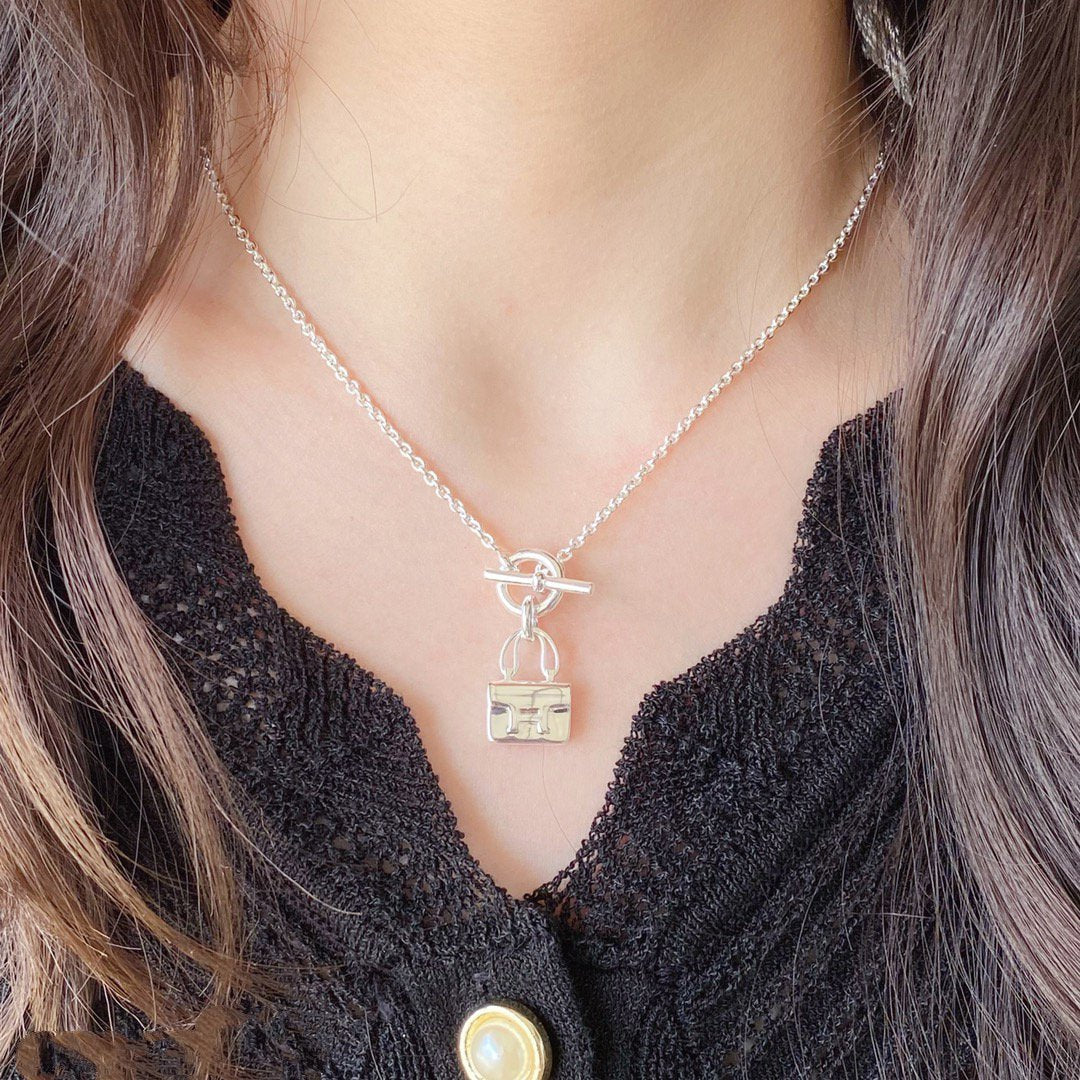 [Angela Jewellery]CONSTANCE PEDANT SILVER NECKLACE