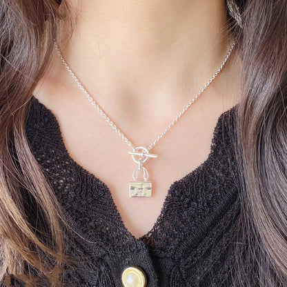 [Angela Jewellery]CONSTANCE PEDANT SILVER NECKLACE