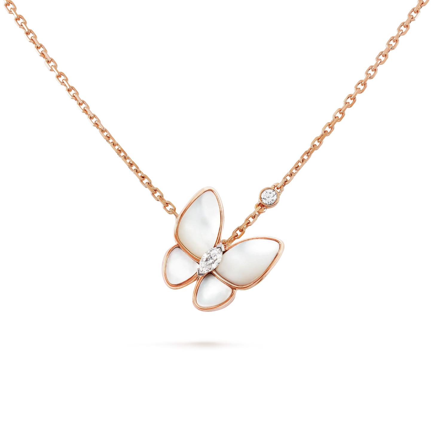 [Angela Jewellery]BUTTERFLY MOP DIAMOND NECKLACE