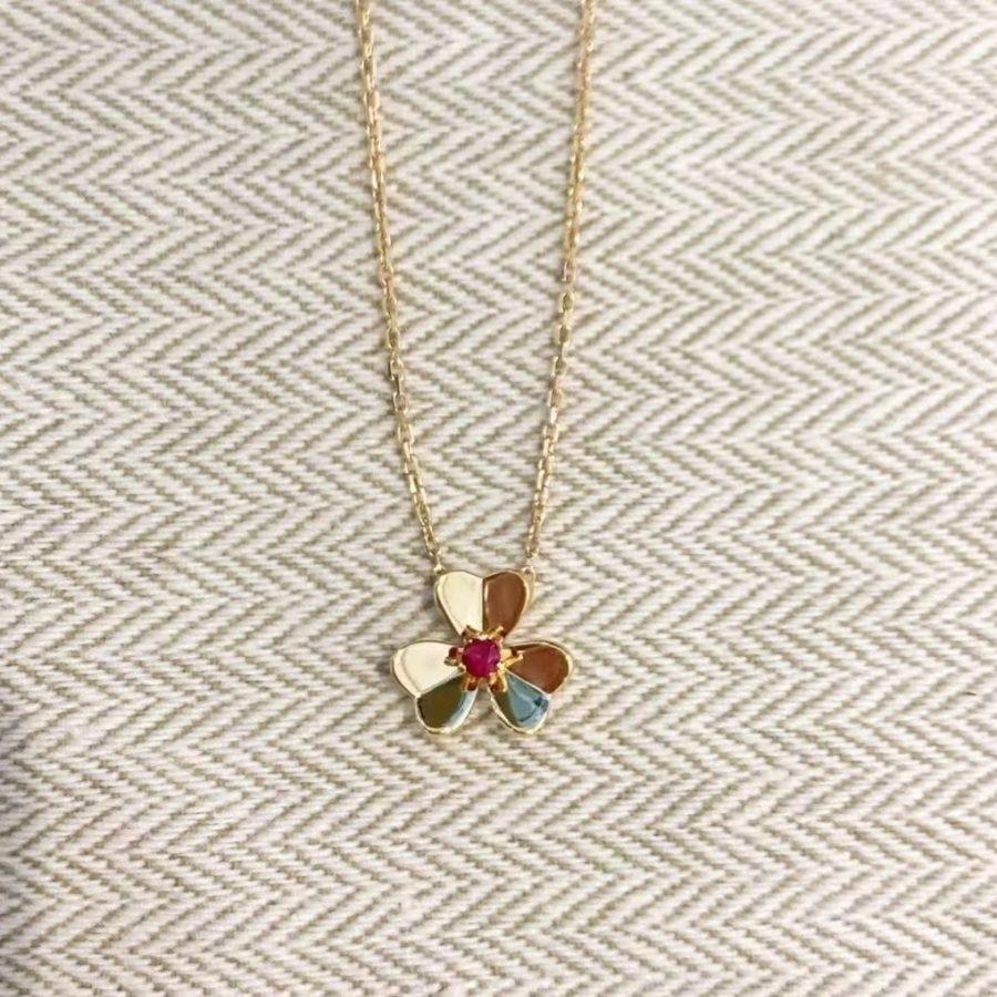 [Angela Jewellery]FRIVOLE GOLD FLOWER NECKLACE